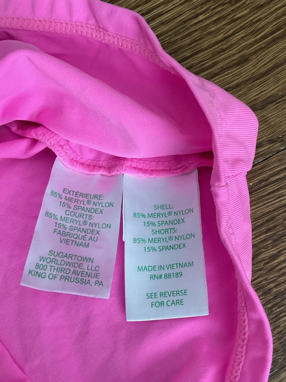 Lilly Pulitzer Neon Pink Mini Pleated Skort